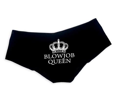 Blowjob Queen Panties Sexy Funny Slutty Cum Slut Blow Job Etsy