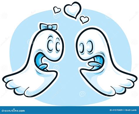 Ghosts In Love Stock Illustration Illustration Of Female 41570409