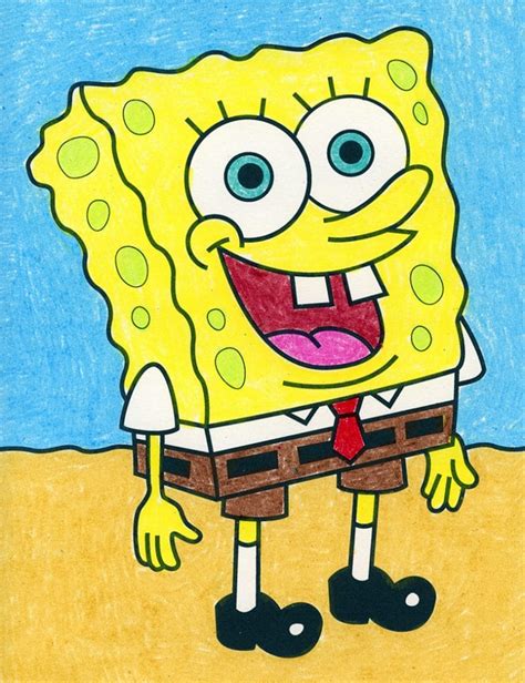 Easy Cartoon Drawings Spongebob