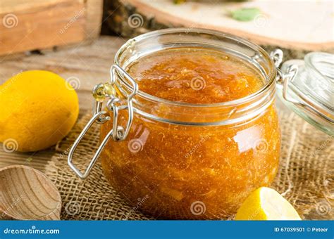 Lemon Jam Homemade Stock Image Image Of Food Orange 67039501