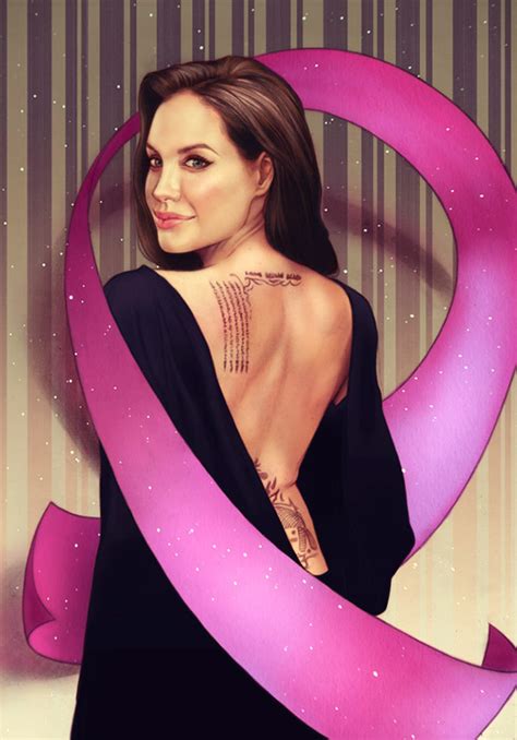 Angelina Jolie Breast Cancer Awareness On Behance