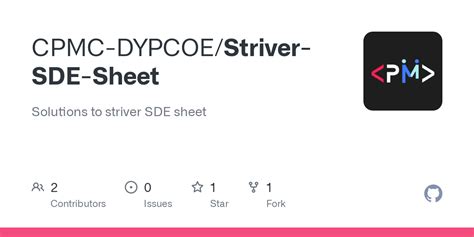 Github Cpmc Dypcoestriver Sde Sheet Solutions To Striver Sde Sheet