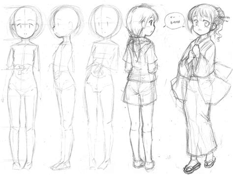 Anime Body Rough Sketch Wasn T Happy With My Drawings The Last Couple
