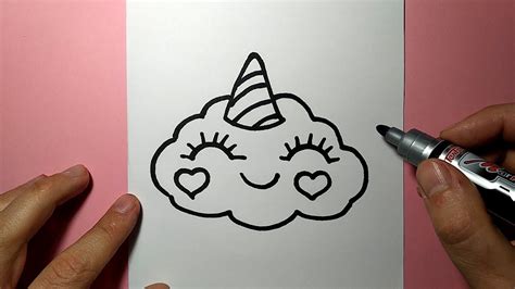 How To Draw A Cloud Unicorn Very Simple Youtube