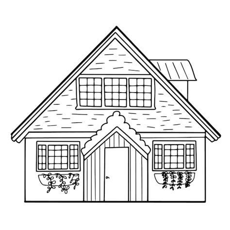 Premium Vector Hand Drawn House Vector Doodle Style Building For