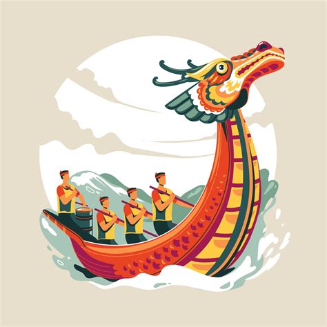Chinese Dragon Boat Festival Vector Illustration 2384769 Vector Art At