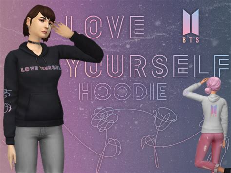 Random Sims Stuff Bts Love Yourself Hoodies Cc For Sims 4 I Saw Some