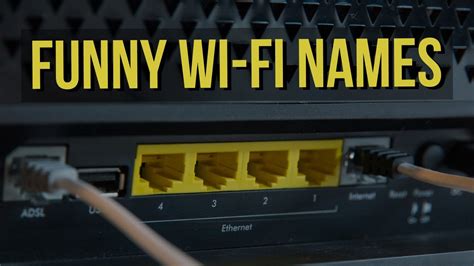 50 Funniest Wi Fi Names Youtube