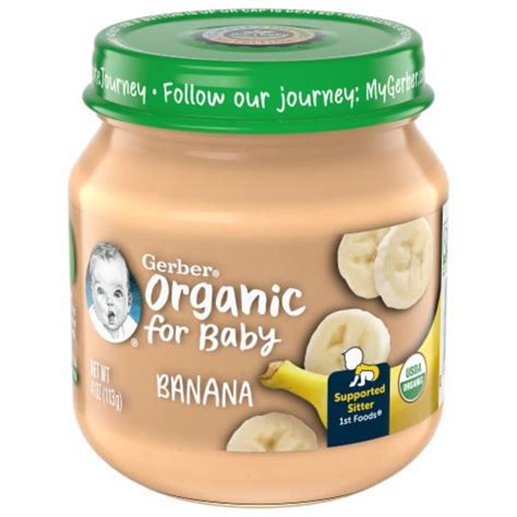 Gerber® Organic 1st Foods Banana Stage 1 Baby Food 4 Oz Ralphs