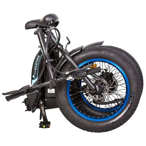 Ecotric Black Portable And Folding Fat Bike Model Dolphin • Redwood Cycles