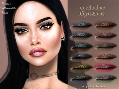 Eyeshadow Light Shine By Angissi At Tsr Sims 4 Updates