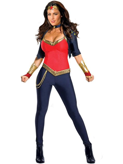 Deluxe Wonder Woman Adult Halloween Cosplay Costume N19 Promotional Discounts Fast Delivery On