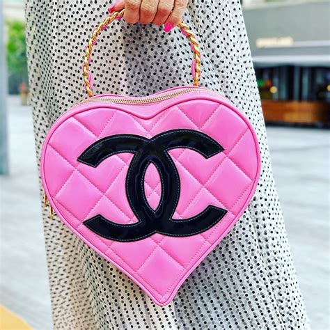 Heart Shaped Chanel Bag Pink Paintingthemillenniumfalcon