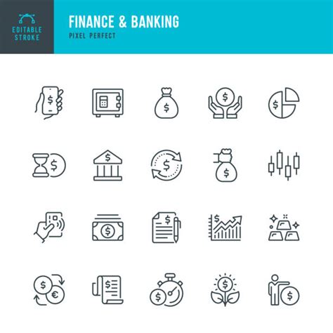 Banking Icons Illustrations Royalty Free Vector Graphics And Clip Art