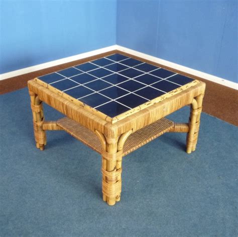 Rattan And Bamboo Coffee Table From Arco 1940s 85925