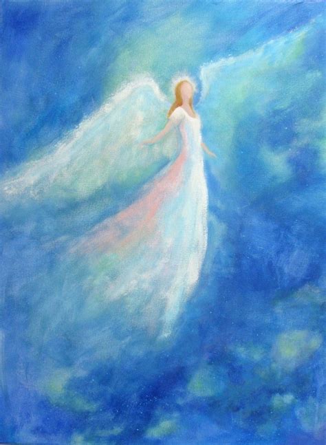 Acrylic Painting Spiritual Healing Angel 18x 24 By Breten Bryden
