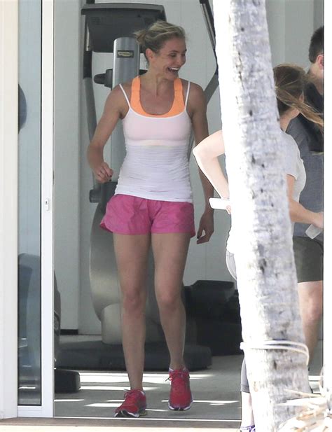 Cameron Diaz Pregnant Celebrities Working Out Popsugar Fitness Photo 4