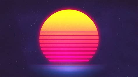 Retrowave 1920x1080 Beach Wallpapers Wallpaper Cave