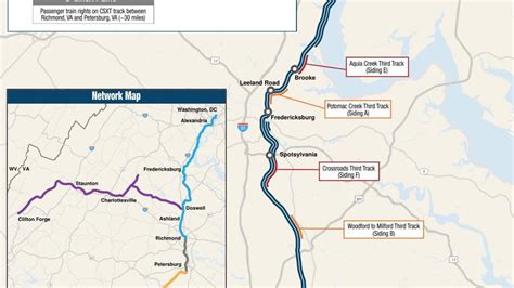 Map Of Virginia Rail Project