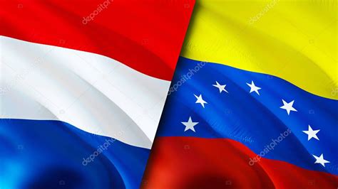 banderas de holanda y venezuela diseño de banderas 3d waving países bajos venezuela bandera
