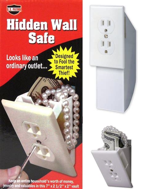 Hidden Wall Safe Outlet Looks Like An Ordinary Electrical Outlet But