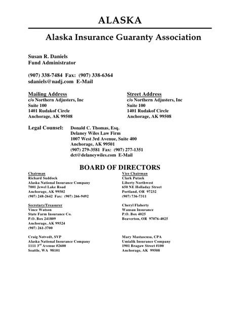 Court of appeals of georgia. GUARANTY FUND DIRECTORY