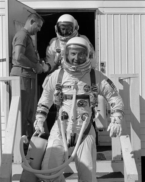 Buzz aldrin (right) with apollo 11 astronauts neil armstrong and michael collins, is welcomed back i was only 1 when neil armstrong and buzz aldrin made that first exhilarating climb down the six or. Gemini 12 Jim Lovell And Buzz Aldrin Leave Suiting Trailer ...
