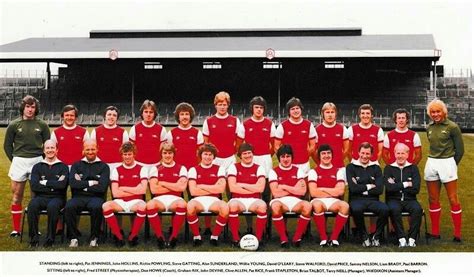 Arsenal Team Group In 1980 81 Arsenal Football Team Team Photos