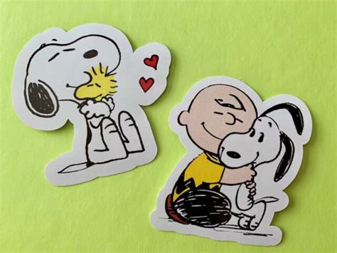 2x Snoopy Peanuts Car Window Bumper Laptop Truck Vinyl Decals Stickers