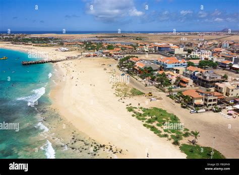 Aerial View Of Santa Maria Beach In Sal Island Cape Verde Cabo Verde