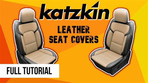 How To Install Seat Covers In A Car Katzkin Leather Youtube