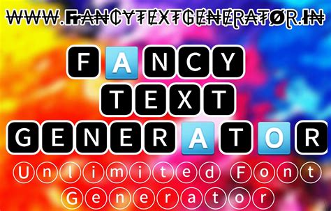 Fancy Text Generator ️ 100 Fancy Fonts Copy And Paste Text Generator