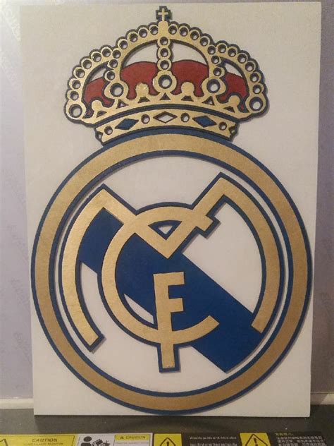 Real Madrid Logo Wooden Sports Logo Free Cdr Vectors Art