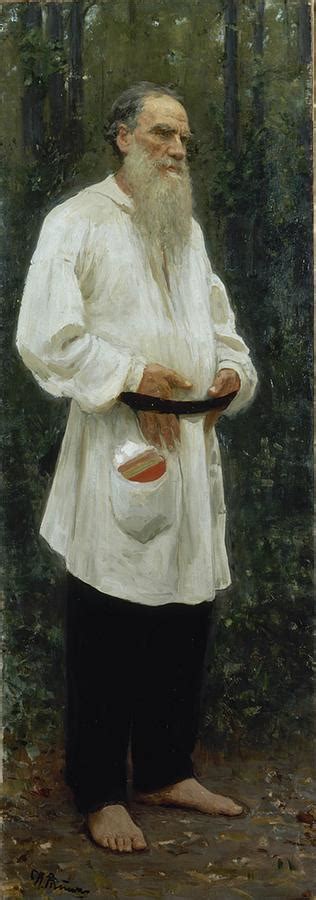Ilya Repin Leo Tolstoy Barefoot Painting By Les Classics