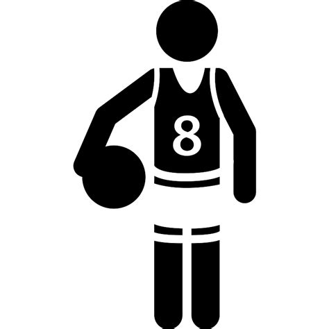 Basketball Player With The Ball Vector Svg Icon Svg Repo