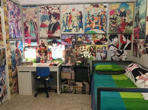 Anime Room Habitaci N Otaku Ideas Decoracion Dormitorios Dise O De Sala De Juegos