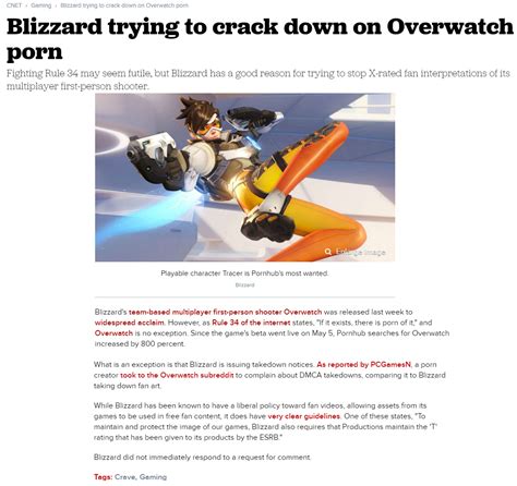 Blizzard Trying To Crack Down On Overwatch Porn