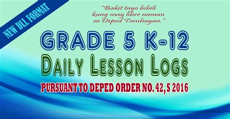 Daily Lesson Log Grade 5 Dll 5 Quarter 1 Sy 2023 2024 Deped Tambayan