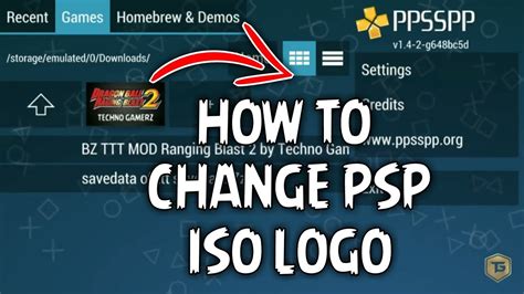 How To Change Ppsspp Iso Icon Change Psp Logo From Android Youtube