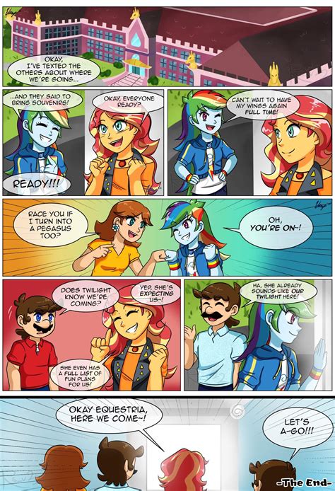 Mario And Equestria Girls Crossover Comic Page 3 Mario Amino