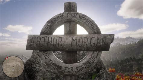 Red Dead Redemption 2 John Marston Visits Arthur Morgans Grave Youtube