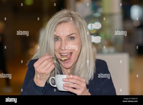Woman Sucking A Spoon Hi Res Stock Photography And Images Alamy