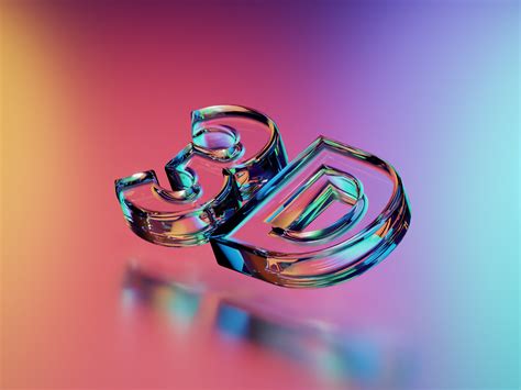 Glass 3d By Hesam Sanei On Dribbble