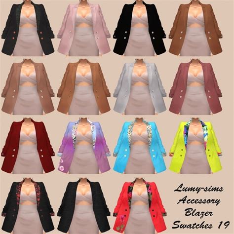 Acc Blazer At Lumy Sims Sims Updates