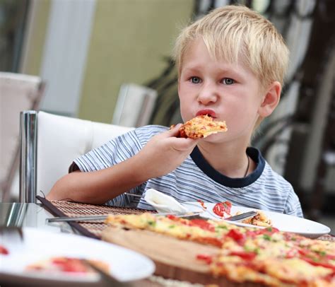 Boy Eating Pizza Growing Your Baby