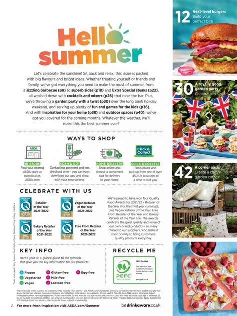 Asda Offers Summer Guide 2022 Asda Groceries Asda Leaflet Uk