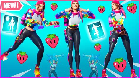 New Loserfruit Skin With All Fortnite Dances And Emotes Fortnite Loserfruit Youtube