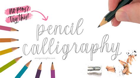Pencil Calligraphy How To Do Bullet Journal Hand Lettering With A Pencil
