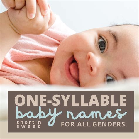 400 One Syllable Baby Names Girls Boys And Gender Neutral Wehavekids