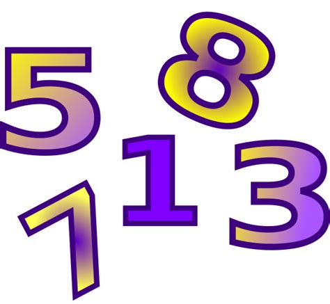 Clip Art Numbers 1 20